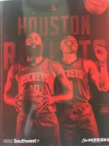2019 2020 NBA YEARBOOK HOUSTON ROCKETS PROGRAM BASKETBALL HARDEN WESTBROOK HOUSE - Picture 1 of 1