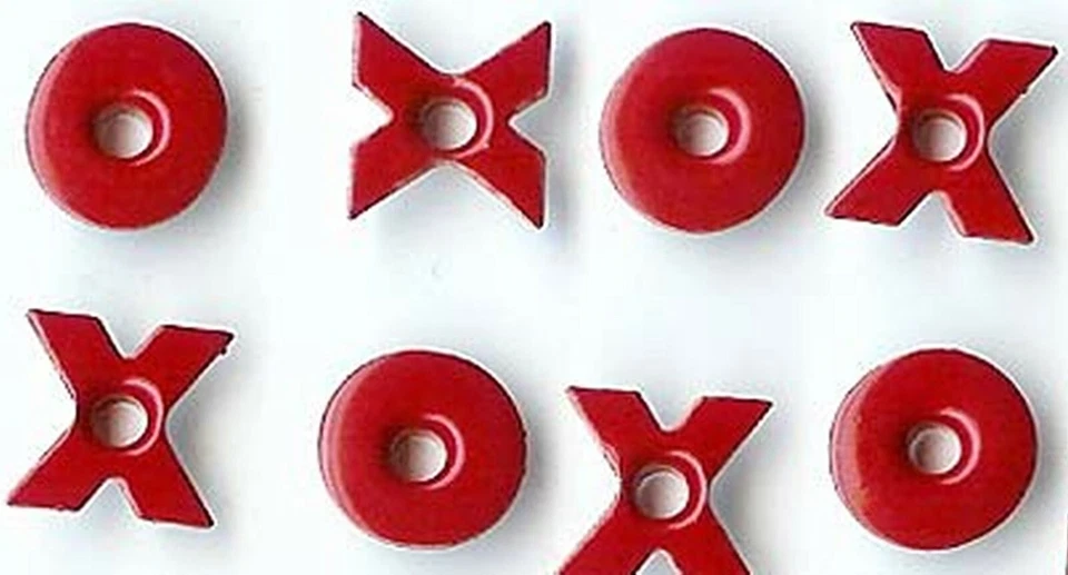 OJALES ROJO XO 3/16" Romance Amor Álbum de recortes Fabricación de tarjetas Estampado Foto 1 de 1