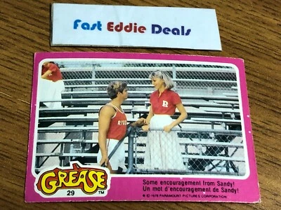 1978 O-PEE-CHEE GREASE THE MOVIE FRENCH CARD 29 OLIVIA NEWTON JOHN CANADA SANDY - Image 1 of 2