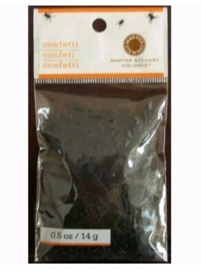 Martha Stewart Pájaro Negro, Hoja, Rama Confeti Halloween, Cumpleaños, Bodas Foto 1 de 2