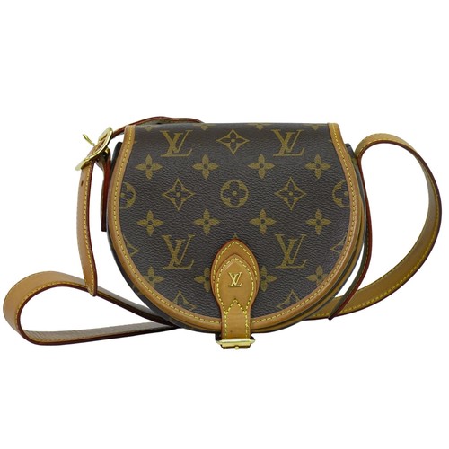 LOUIS VUITTON（LV） Borsa a tracolla Louis Vuitton Tambourin M44860 in tela con monogramma marrone
