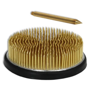 Japanese 2.75" Kenzan Flower Pin Frog LONG Needle Rubber Gasket & Stabilizer Leg - Picture 1 of 5