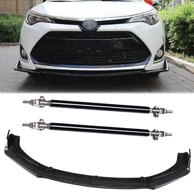 Front Bumper Lip Splitter Spoiler Kit Carbon Fiber For Toyota Corolla /Corolla S Foto 1 de 4