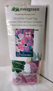 Applique sempreverde 'Fiori di cane' bandiera casa 28" x 44" arredamento esterno case e - Foto 1 di 8