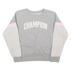 CHAMPION Girls Sweatshirt Grey L - Picture 1 of 6