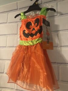 NWT Hyde & Eek Boutique Toddler Girls 18-24M Pumpkin Costume Headpiece Tutu Dres