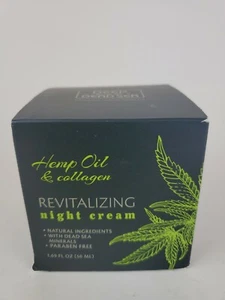 Hemp Oil & COLLAGEN  Revitalizing Night Cream-NEW IN BOX- - Picture 1 of 4