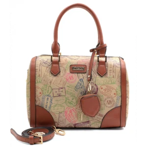 alviero martini bauletto mano tracolla safari denim borsa borse bag bags sac alv - Imagen 1 de 6