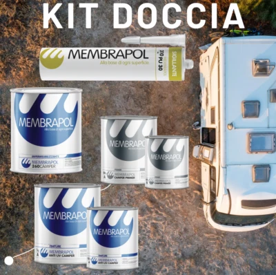 MEMBRAPOL KIT CAMPER PIATTO DOCCIA Impermeabilizzante e protettivo - Imagen 1 de 4