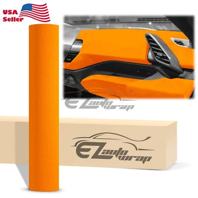 Terciopelo Elástico Gamuza Texturizado Coche Vinilo Envoltura Adhesivo Calcomanía Hoja Película Hágalo Usted M Foto 1 de 4