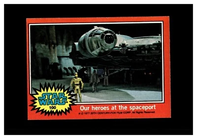 1977 Topps Star Wars #100 Our heroes at the spaceport - Image 1 of 2