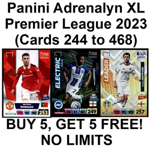 Panini Premier League Adrenalyn XL 2023 (244 a 468) **Seleccione tarjetas** - Imagen 1 de 225