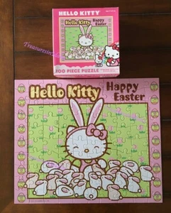 Hello kitty Sanrio Happy Easter Bunnies 100 pc Puzzle 2010 . 12.5 ‘’ x 15" - Picture 1 of 4