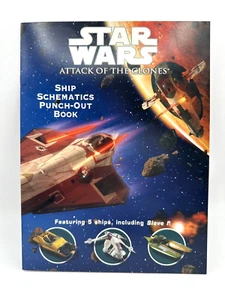 Star Wars Episode 2 Angriff der Klonkrieger Schiff Punch Out Buch 2002 - Bild 1 von 4