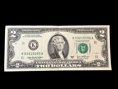 Authentic 2003 $2 Bill Note | Great Condition - Image 1 of 4