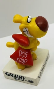 1989 mother Goose + Grimm Figure Grimmy W/Dog Food + Bowl "Let's Do Lunch" PVC - Picture 1 of 7