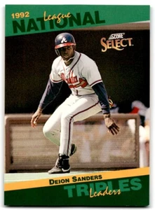 1993 Score Select Stat Leaders Deion Sanders Atlanta Braves #22 - Picture 1 of 2
