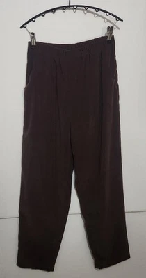 复古 Denim & Co. Petite M 棕色正装裤 — 第 1/2 张图片