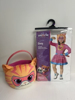 Ginny Super kitties Costume Size 5T-6T Dress-up Used W Ginny Plush Bag Toddler - Image 1 of 4
