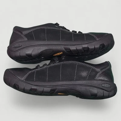 Keen Womens Presidio Black Hiking Work Shoes Sz 10 Leather 1011400 *See Notes* - Image 1 of 4