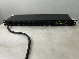 CyberPower Systems USA PDU15SW8FNET Switched PDU 120V 15A 1U 8 Out 5-15r 8f - Photo 1/4