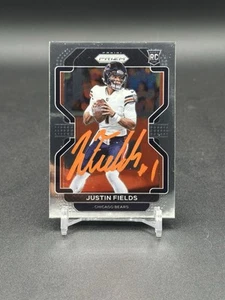 Justin Fields 2021 Panini Prizm #334 Rookie Orange Auto Rookie RC - Picture 1 of 2
