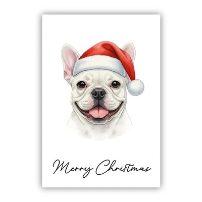 French Bulldog Christmas Card. Dog Lovers Card From the Dog Mum Dad Groomer - Image 1 of 4