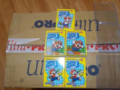Nintendo Super Mario 3 Bros 1 Demo 2 Level Up & 2 Power Up Cards w/ Toploaders - Image 1 of 3