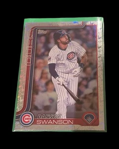 2025 Topps Series 1 - Dansby Swanson #303 Topps Foil Pattern G2 - Picture 1 of 2
