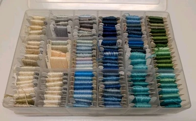 LOT Of 2 Boxes SKEINS DMC EMBROIDERY FLOSS Friendship Bracelets Cross Stitch - Image 1 of 4