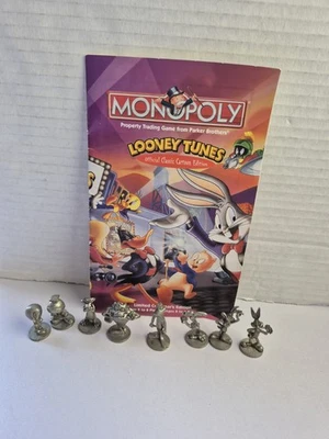 Looney Tunes Monopoly Edición Limitada Peltre Juego Piezas Fichas Tablero Reglas 1999 Foto 1 de 4
