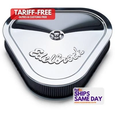 Edelbrock 1222, Kit Pro-Flo Triangular Air Cleaner High Performance & Racing Par - Image 1 of 4