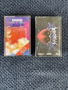 Krokus Cassette Tape Lot Change of Address & Heart Attack - Picture 1 of 4