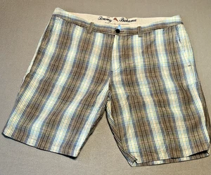 Tommy Bahama Shorts Herren Gr. 40 kariert Freizeit Flatfront Chino - Bild 1 von 9