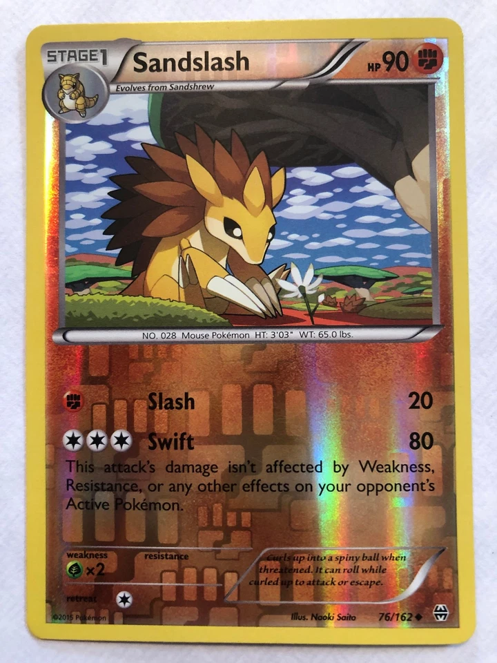 Pokemon 2015 Sandslash 76/162 Breakthrough Reverse Holo - Image 1 of 1
