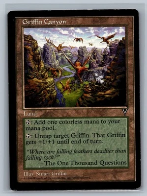 Magic The Gathering Visions Griffin Canyon MTG TCG CCG - Image 1 of 2