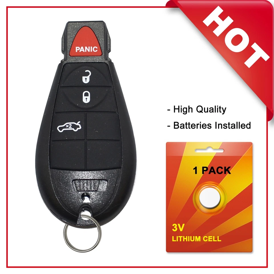 For 2008 2009 2010 2011 2012 Dodge Charger Chrysler 300 Keyless Remote Key Fob - Image 1 of 1
