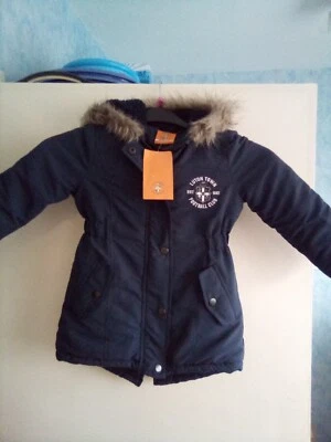 Luton Town Fc Official Hooded Coat Bnwt Girls Kids Age3 4years Polyester Navy - Image 1 of 4