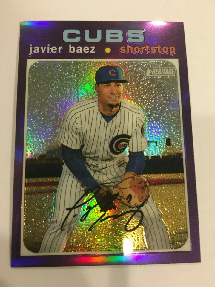 2020 Topps Heritage Chrome Purple - Hot Box Singles - Image 1 of 1