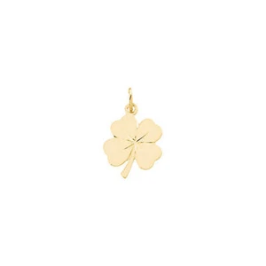 Dije de trébol de 4 hojas en oro amarillo de 14 K - Imagen 1 de 2