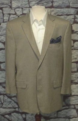 Blazer Abrigo Deportivo Jack Victor Para Hombre Gris Negro Dobby Bambú 46L 46 Largo Foto 1 de 4