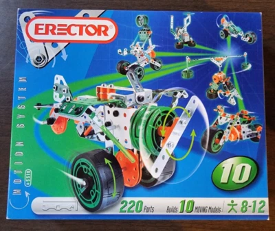 Meccano Erector Set Motion System 5510 - 220 Parts Builds 10 Moving Models - Image 1 of 4