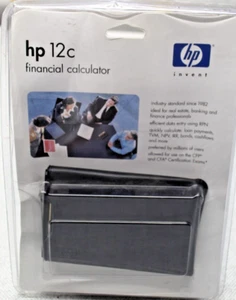 Calcolatrice finanziaria HP 12C vintage con cover e manuale originali - Foto 1 di 7