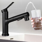 Bathroom Sink & Tub Faucet with Pull-Down Sprayer