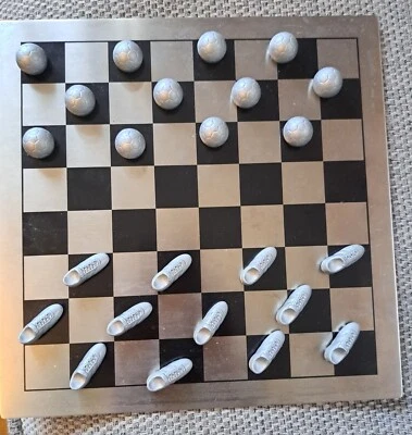 Football and football boots metal fun novelty draughts game family set - Image 1 of 2