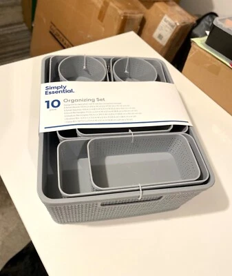 Необходимый организационный набор из 10 предметов - несколько размеров - ванная комната/шкаф/косметика + - Изображение 1 из 4
