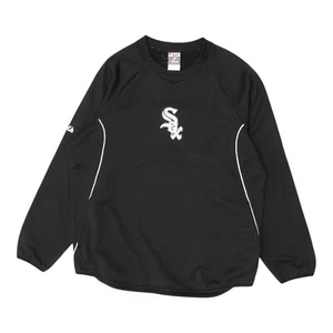 Chicago White Sox Sweatshirt | Vintage Mens Majestic Black MLB Pullover Fan Gear - Picture 1 of 5
