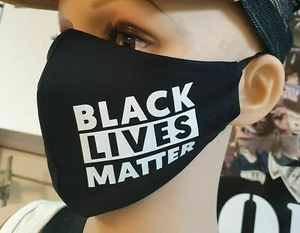 *BLACK LIVES MATTER* REAUSABLE Facemask dusk pollen Face Mouth Mask hand in UK - Picture 1 of 3