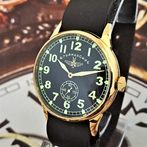 Vintage Uhr UdSSR Sturmanskie mechanische Armbanduhr Pobeda 2602 Navigational - Bild 1 von 14