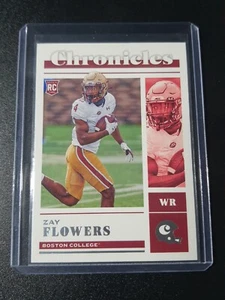 Zay Flowers - 2023 Chronicles Draft Picks - Ravens, Boston College - RC - Picture 1 of 2